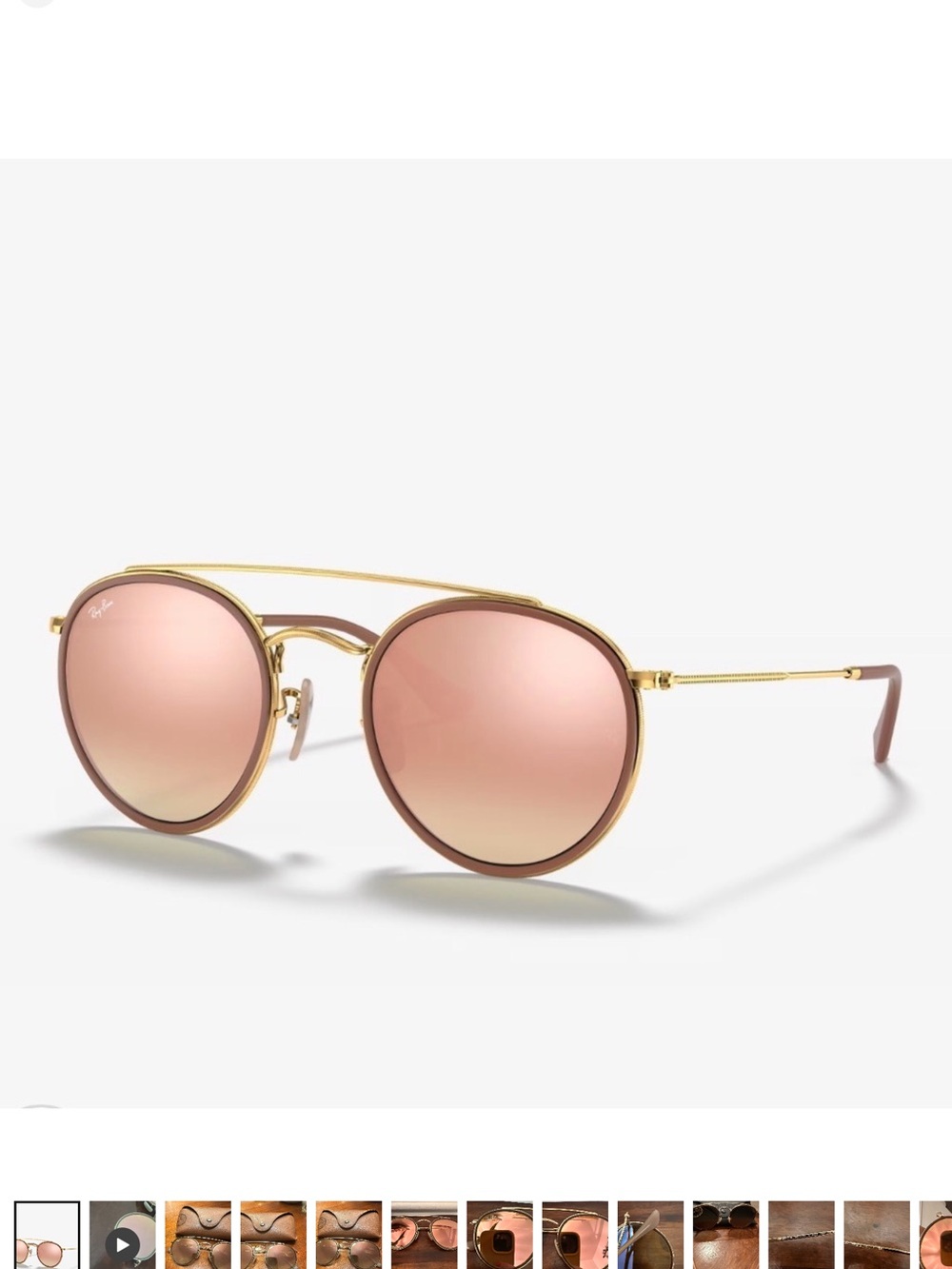 Ray-Ban 3647N Round Double Bridge Sunglasses
